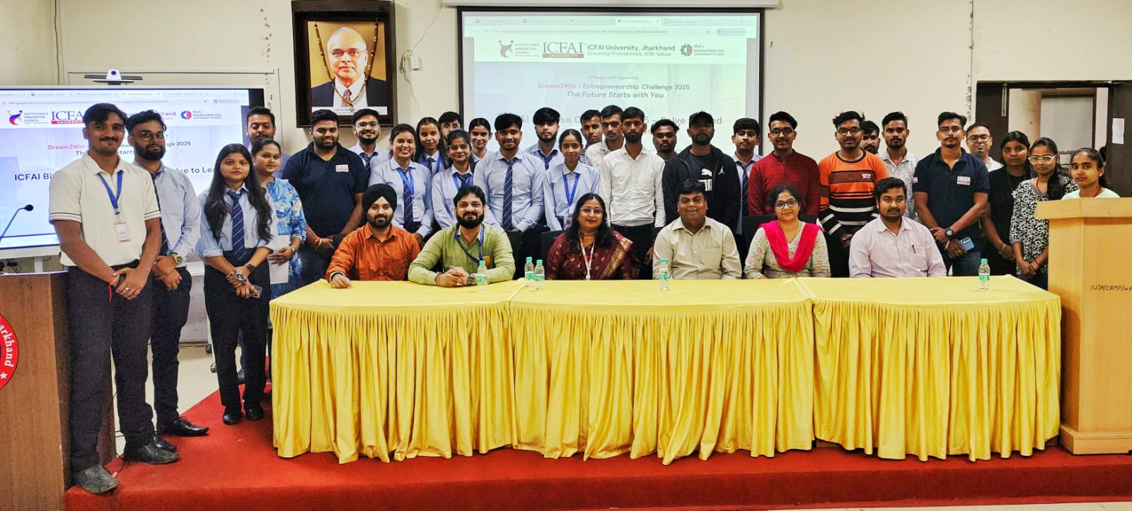 ICFAI University Jharkhand Hosts Dream2Win Entrepreneurship Challenge 2025 Leading to World Entrepreneurs Day