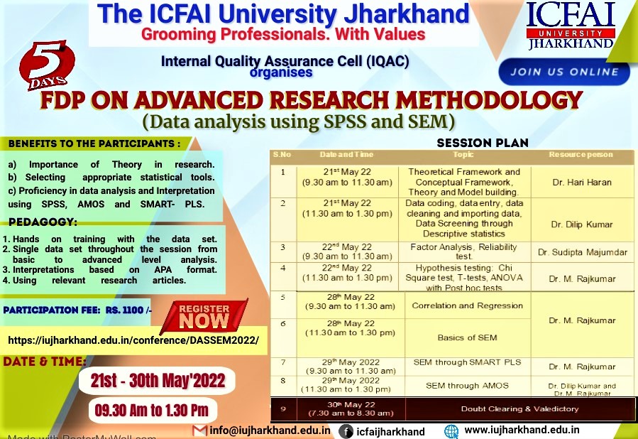 FDP on Advanced Research Methodology